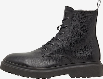Bianco Lace-Up Boots 'TEMPO' in Black: front