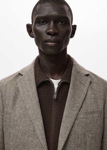MANGO MAN Slim fit Suit Jacket 'Molina' in Brown