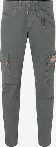 TIMEZONE Skinny Cargo Pants 'Regular RogerTZ' in Grey: front