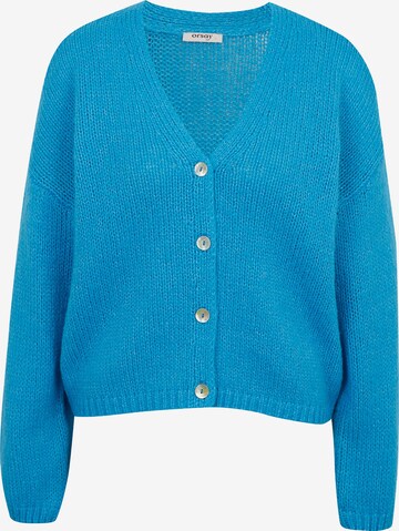 Orsay Knit Cardigan in Blue: front