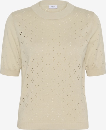 SAINT TROPEZ Sweater 'OlineSZ' in Beige: front