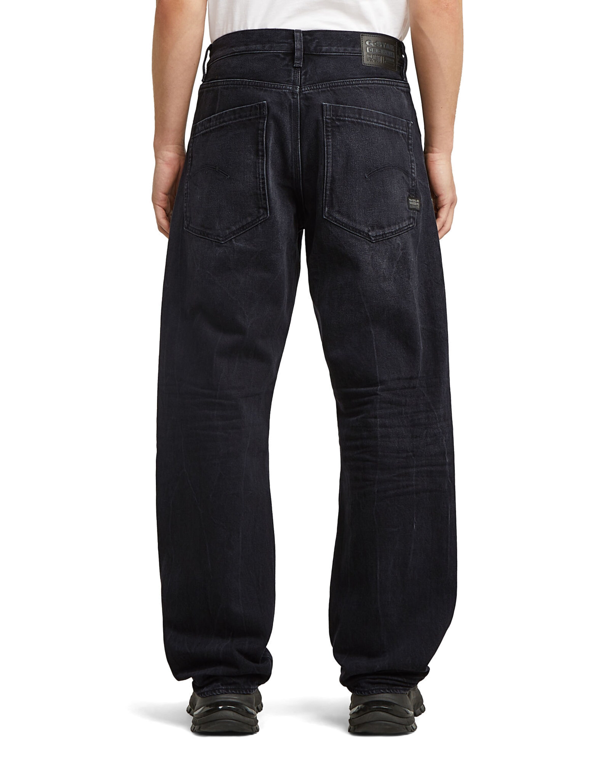 G-STAR Wide leg Jeans 'Deeggie' in Zwart
