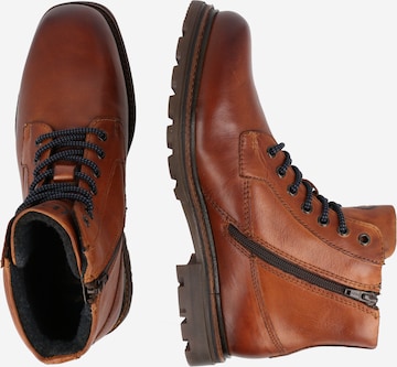 bugatti Lace-Up Boots 'Vivo' in Brown