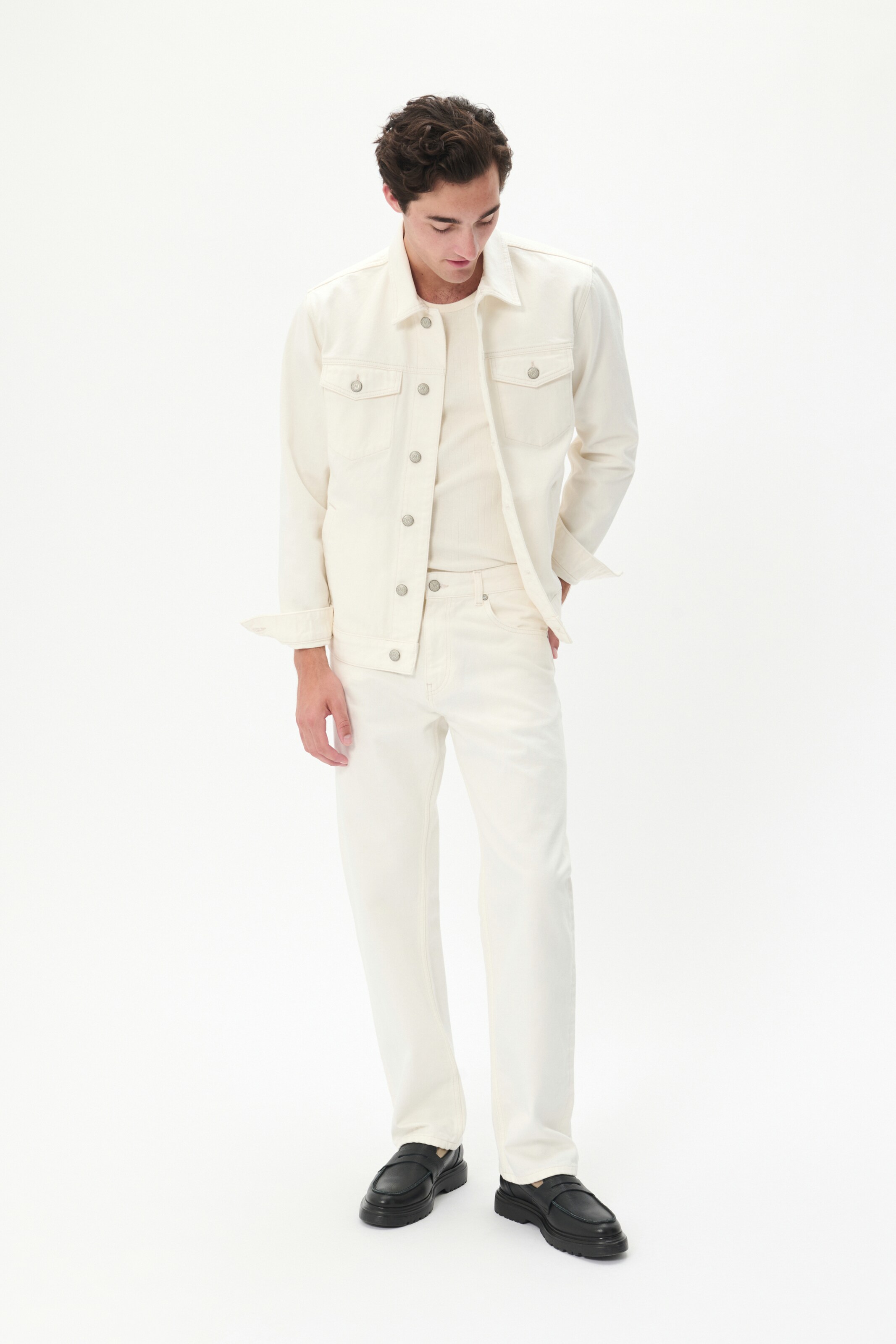 Matinique Loosefit Jeans 'Leland' i hvid