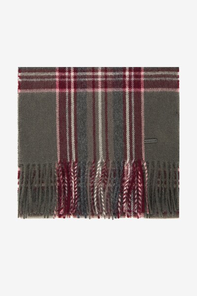 JOOP! Scarf in Fir / Burgundy / White, Item view