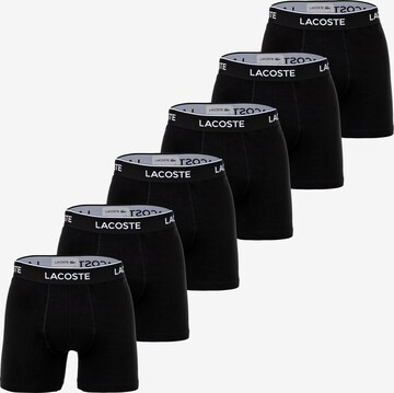 Boxers LACOSTE en noir : devant