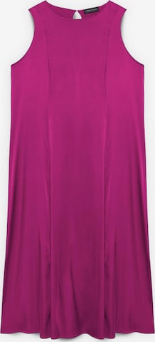 Abito di Fiorella Rubino in rosa: frontale