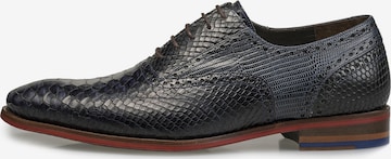 Floris van Bommel Lace-up shoe 'De Stapper 05' in Blue: front