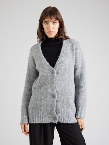 HUGO Red Strickjacke in Grau: predná strana