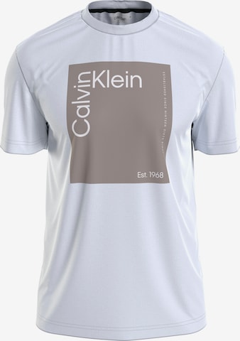 T-Shirt Calvin Klein en blanc : devant