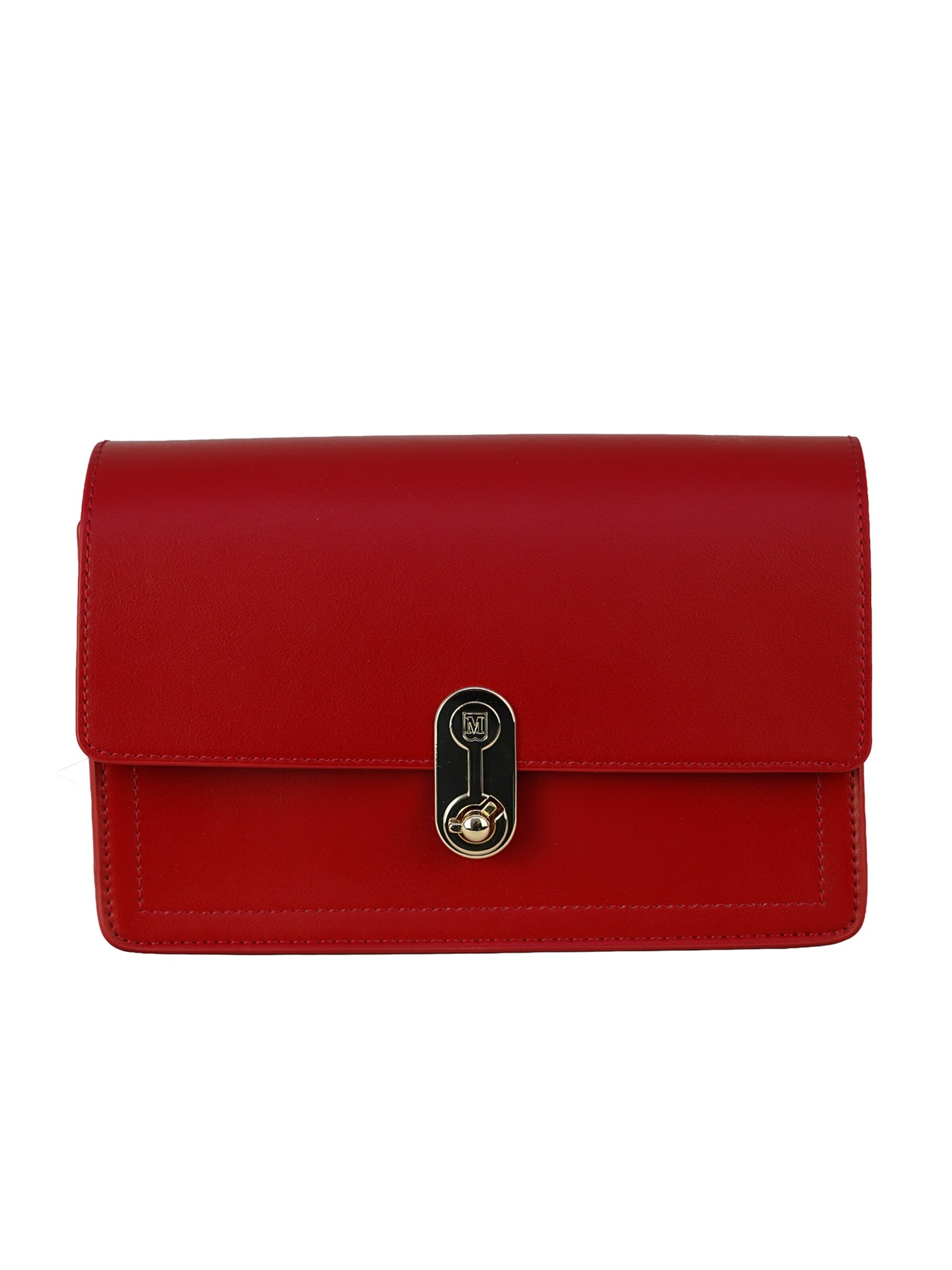 Borsa a spalla 'Borsa a Spalla Carol Miniflap Bruno Magli Eco-Pelle Twist Lock' di Bruno Magli in rosso: frontale