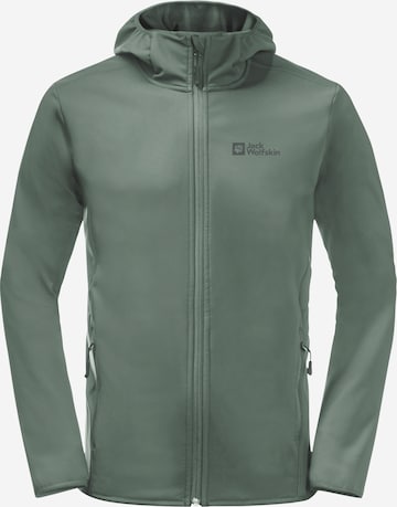 JACK WOLFSKIN - Casaco outdoor 'BORNBERG' em verde: frente