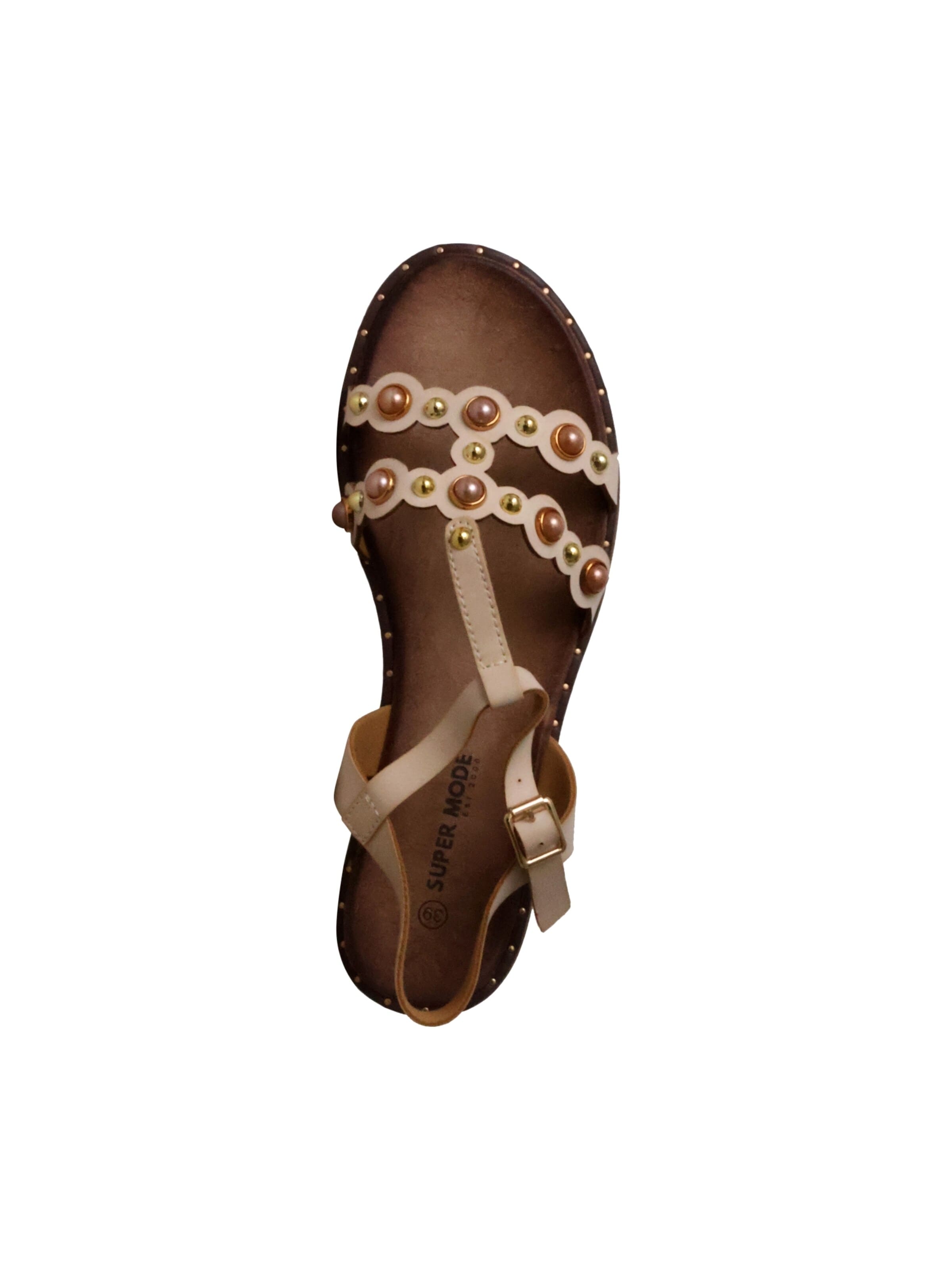 Super Mode Sandale in Beige