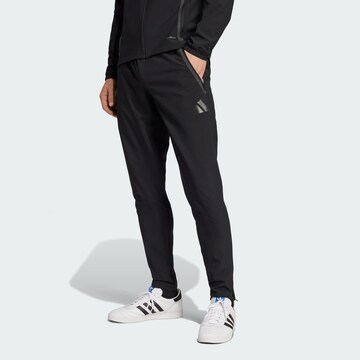 Skinny Pantalon de sport 'Tiro 25' ADIDAS PERFORMANCE en noir : devant