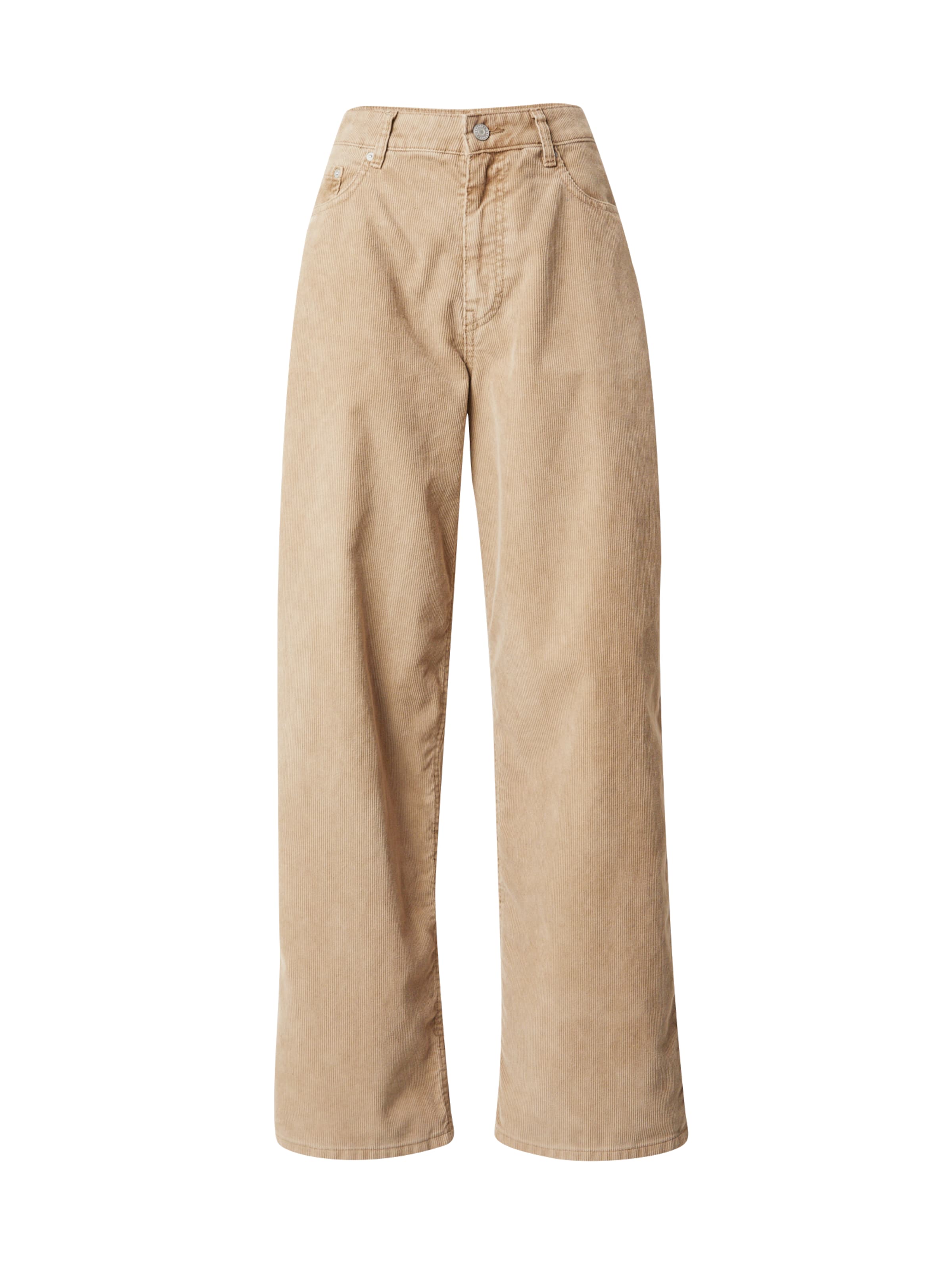 Loosefit Pantalon 'Astro' WEEKDAY en beige : devant