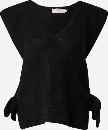 Cream Sweater 'Maggie' in Black: front
