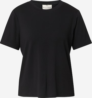 A LOT LESS - Camiseta 'Shelly' en negro: frente