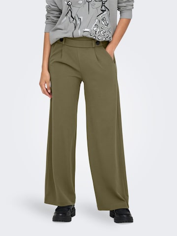 JDY - Pierna ancha Pantalón plisado 'JDYGEGGO' en verde: frente