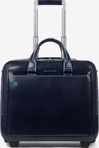 Piquadro Cart 'Blue Square' in Blue: front