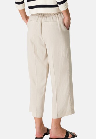 zero Loosefit Culotte aus Leinenmix in Beige