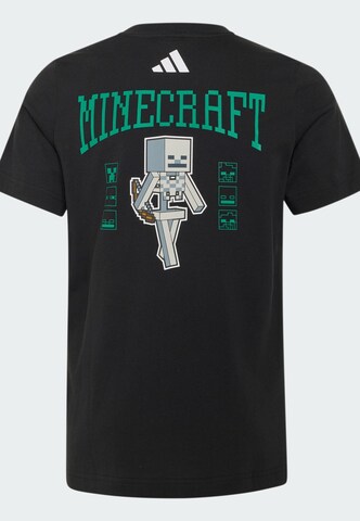 T-Shirt fonctionnel 'Adidas x Minecraft' ADIDAS SPORTSWEAR en noir