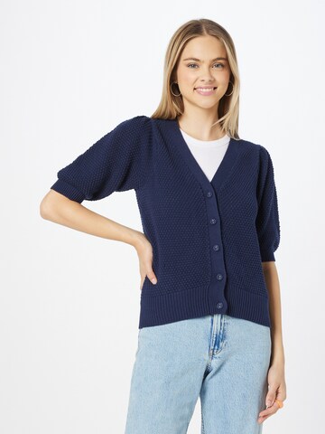 Peppercorn Gebreid vest 'Destina' in Blauw: voorkant