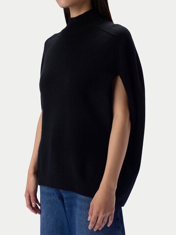 juoda GOBI Cashmere Apsiaustas