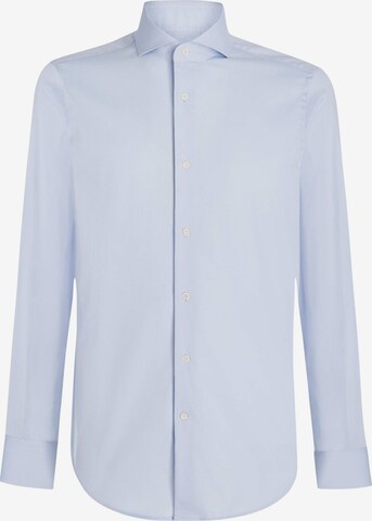 Boggi Milano Button Up Shirt in Blue: front