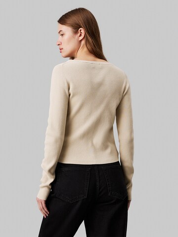 Calvin Klein Jeans Gebreid vest in Beige