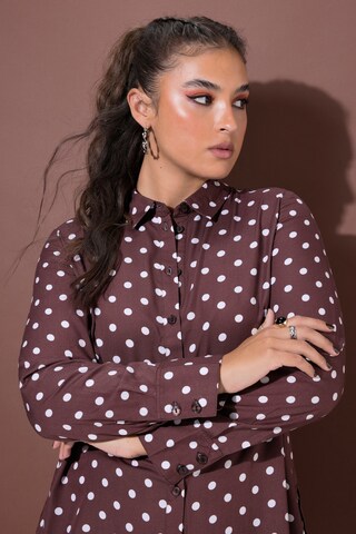 Studio Untold Bluse in Braun