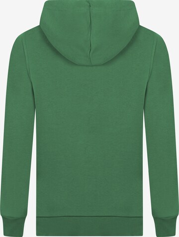 DENIM CULTURE Zip-Up Hoodie 'PEDRO' in Green