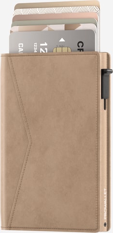 Porte-monnaies 'Pasjeshouder Slim' Prowallet en beige : devant