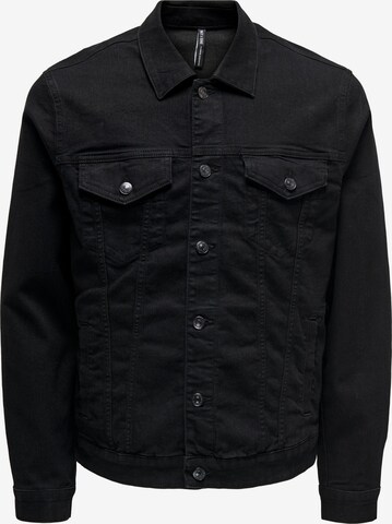 Veste mi-saison 'Coin' Only & Sons en noir : devant