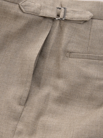 Next Slimfit Bandplooibroek in Beige