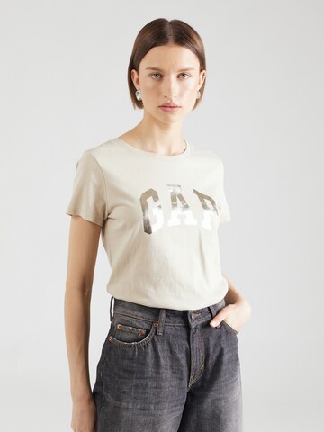 Tricou 'Classic' de la GAP pe bej: față