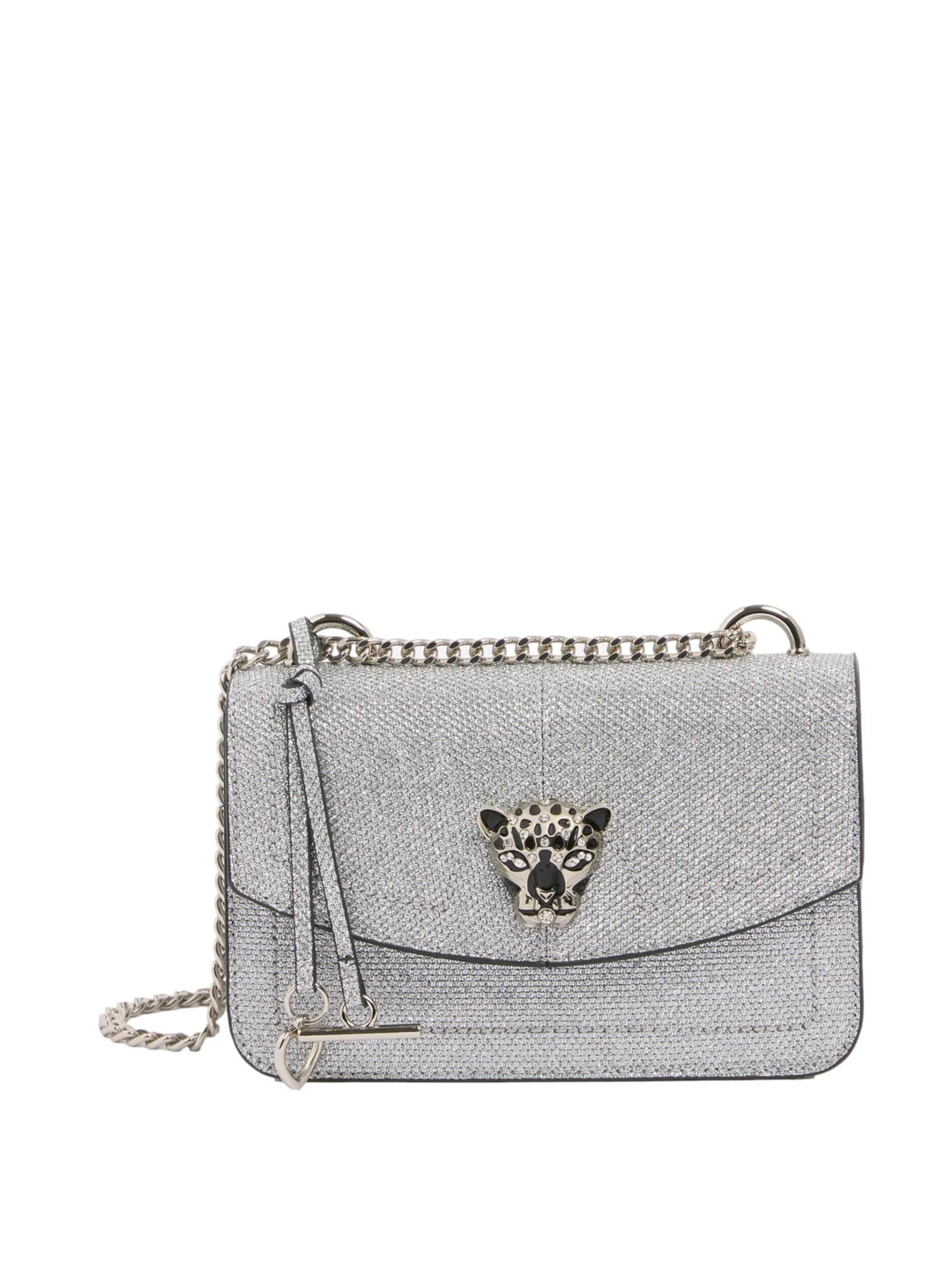 Lipsy Чанта за през рамо в сребърно: отпред