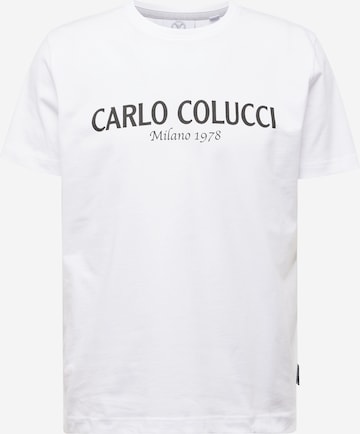 Carlo Colucci T-Shirt 'Di Comun' in Weiß: Vorderseite