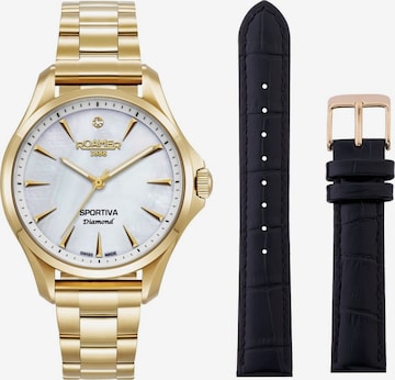 Montre à affichage analogique Roamer en blanc : devant