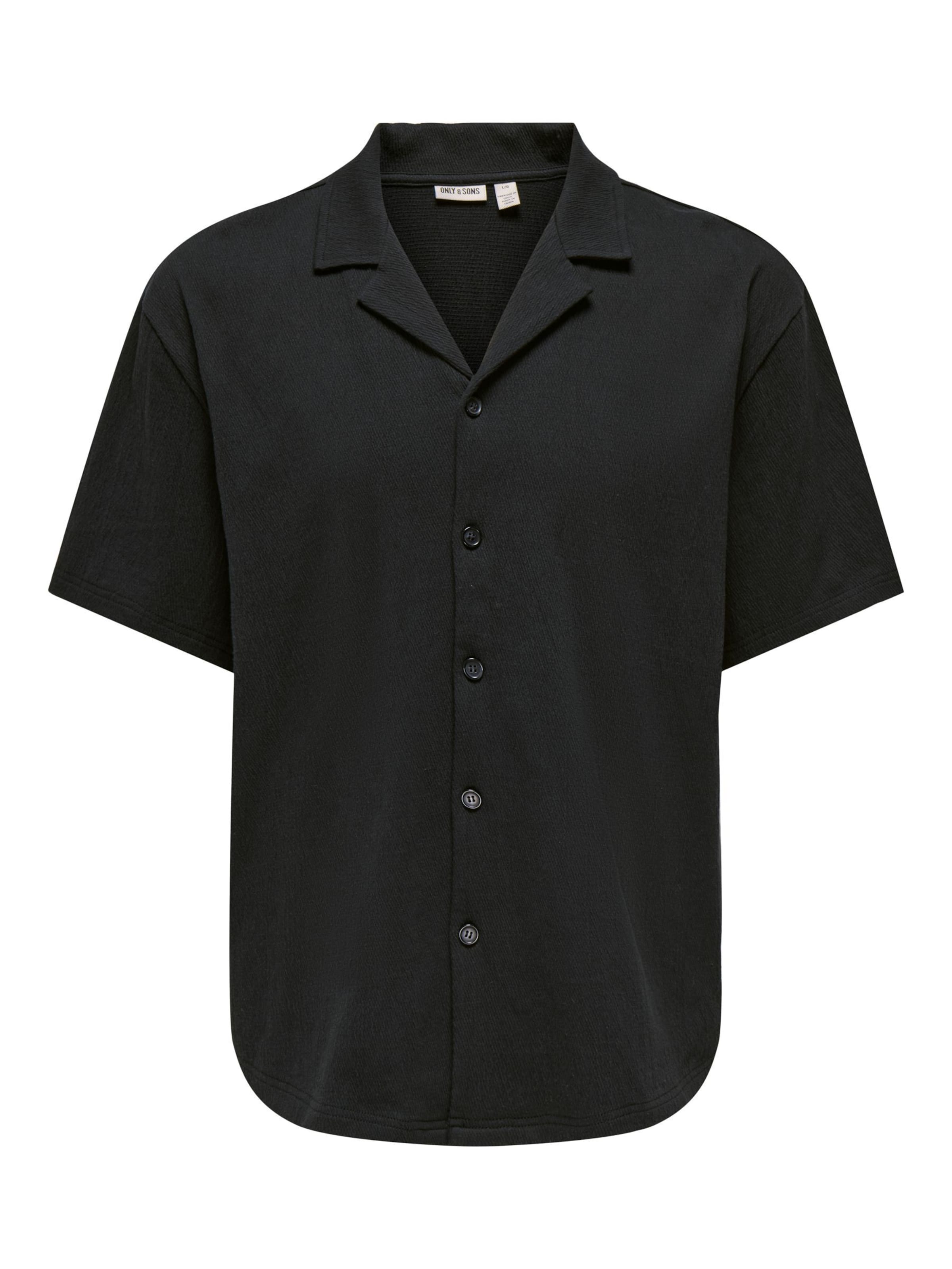 Chemise 'ONSEddie' Only & Sons en noir : devant