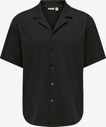 Chemise 'ONSEddie' Only & Sons en noir : devant