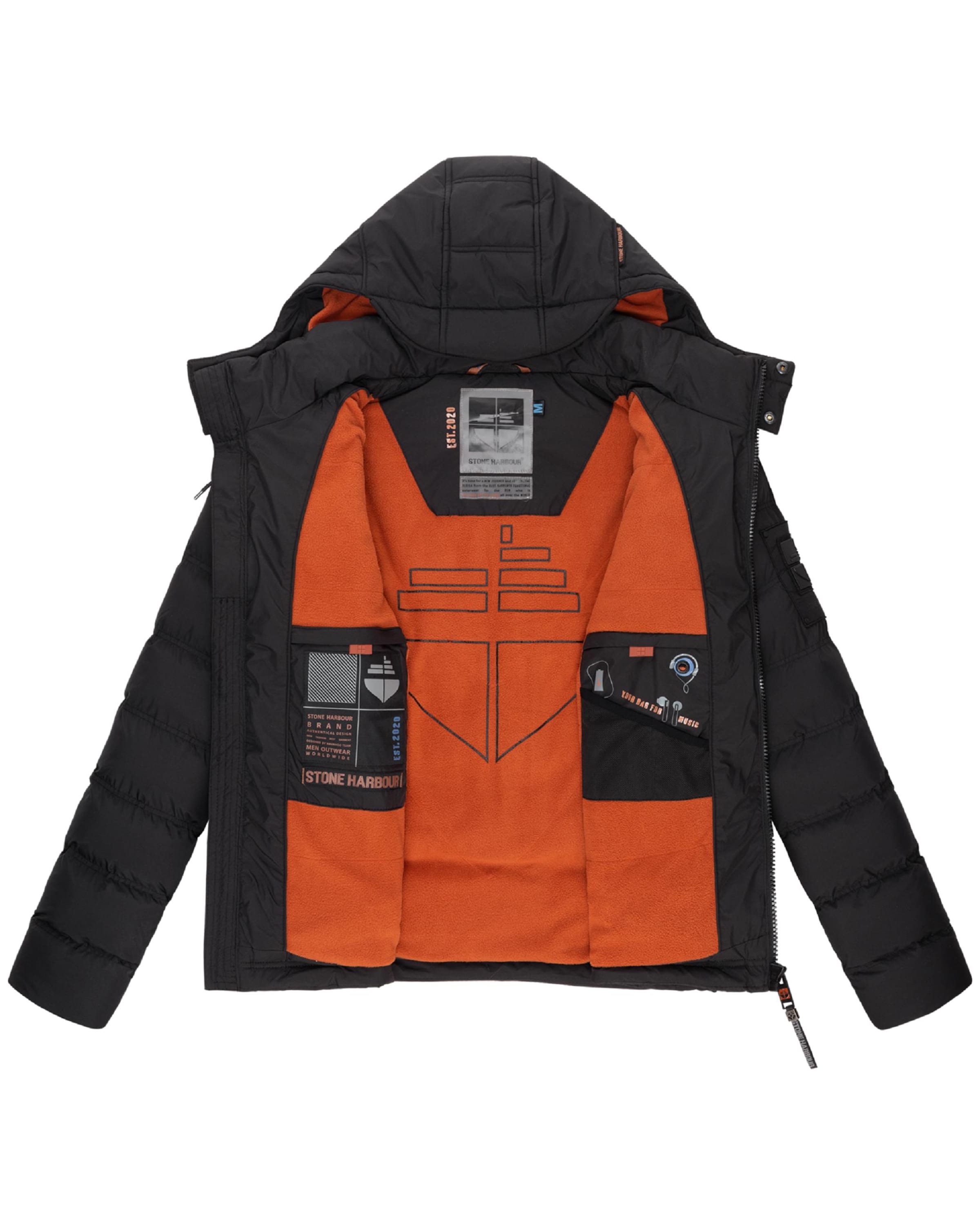 melns STONE HARBOUR Ziemas jaka 'Arvidoo'