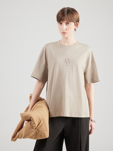 ARMANI EXCHANGE Póló - bézs: elől
