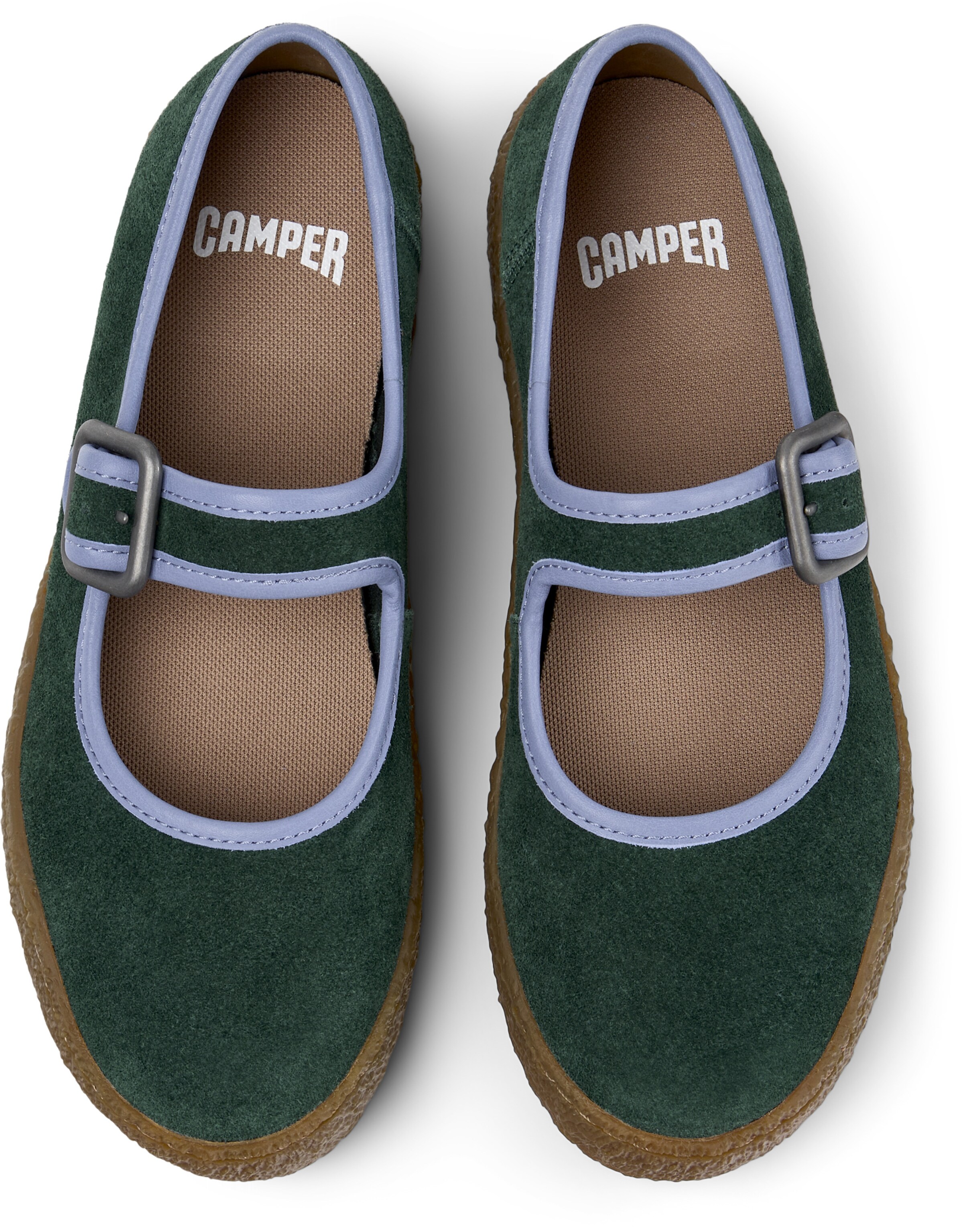 CAMPER - Sabrina com tiras 'Peu Terreno' em verde