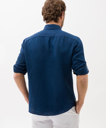 BRAX Regular fit Button Up Shirt 'Dirk' in Blue: back
