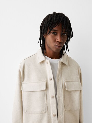 Bershka Between-season jacket in Beige