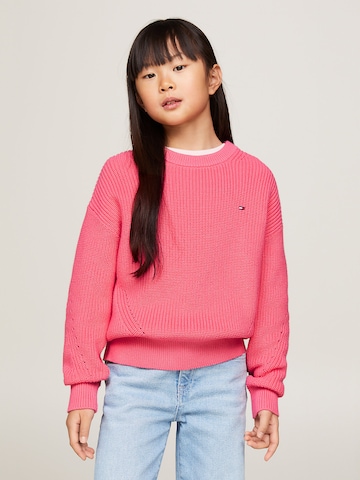 TOMMY HILFIGER Sweater 'Essential' in Pink: front