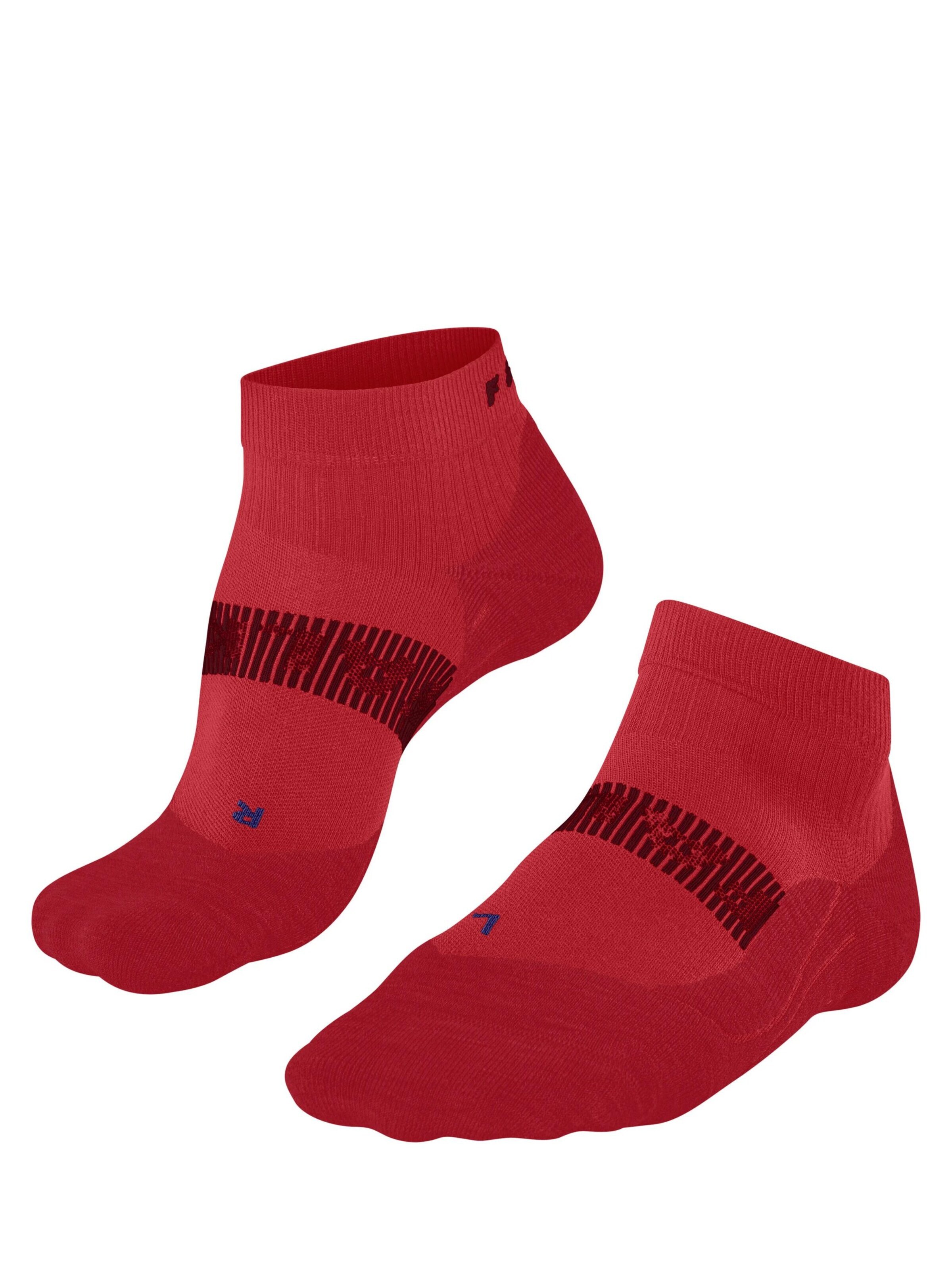 FALKE Athletic Socks 'RU4 Endurance Cool Short' in Red: front