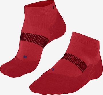 FALKE Athletic Socks 'RU4 Endurance Cool Short' in Red: front