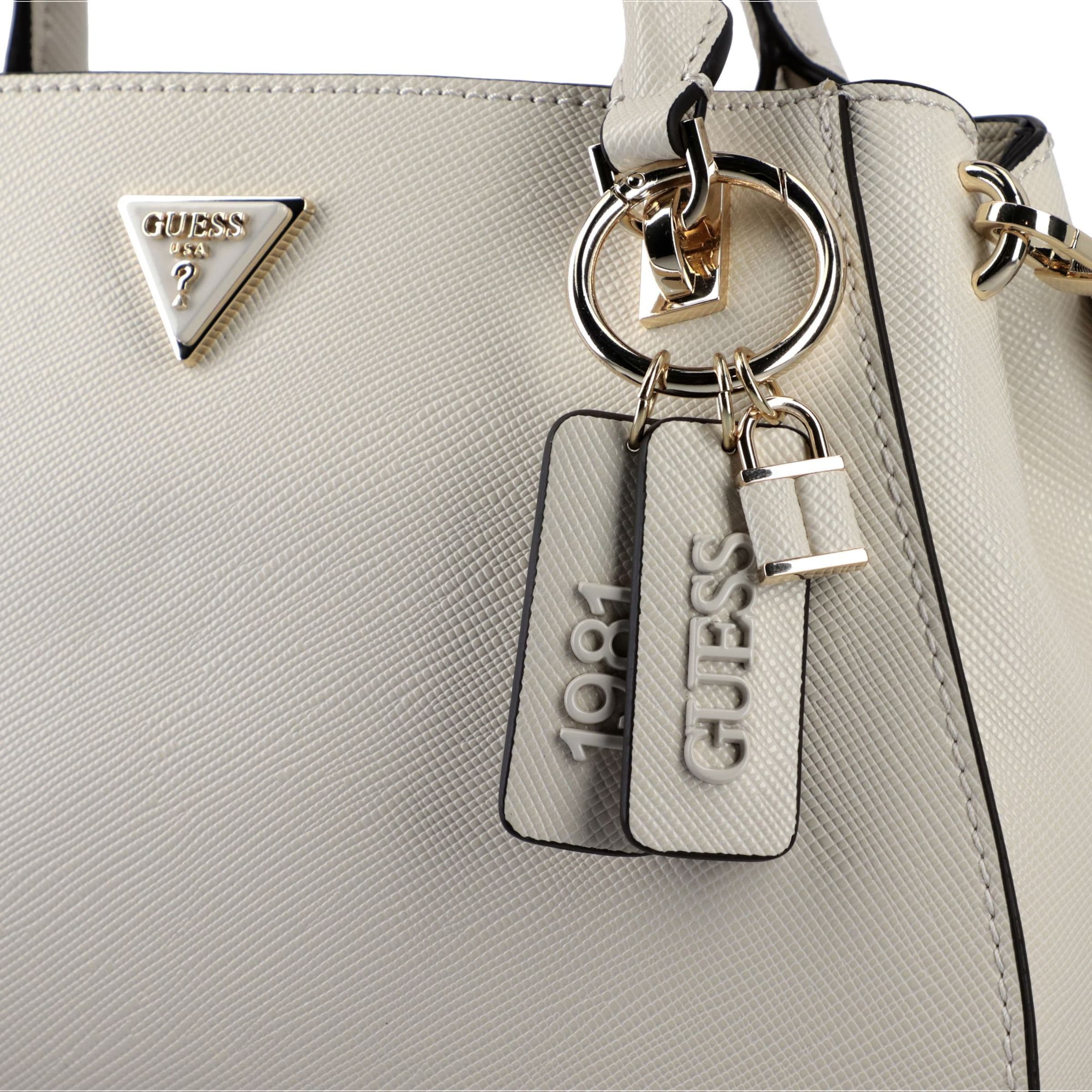 GUESS Τσάντα χειρός 'NOELLE II LUXURY SATCHEL' σε λευκό