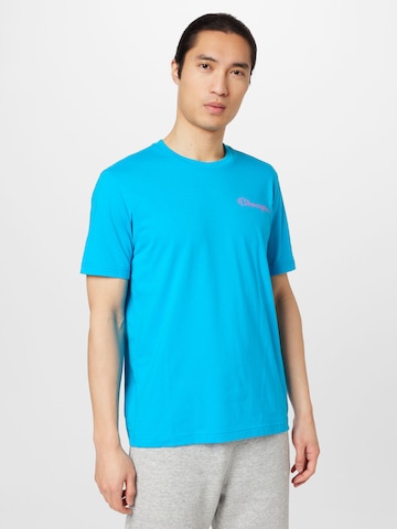 Champion Authentic Athletic Apparel T-Shirt in Blau: predná strana